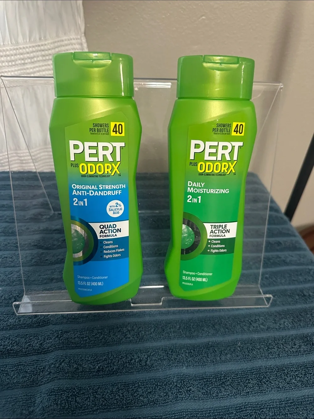 Pert OdorX 2-in-1 Anti-Dandruff & Moisturizing Shampoo set of 2 NWT